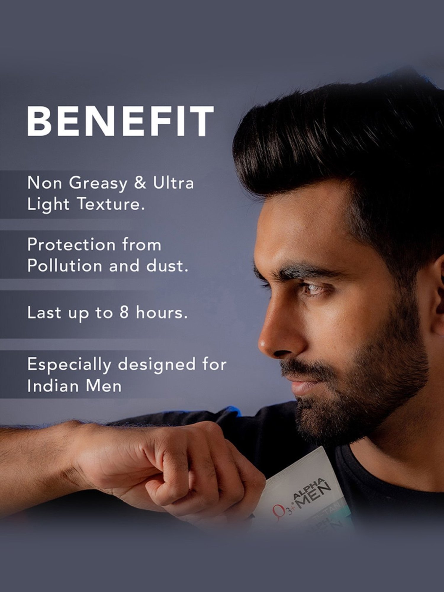 O3+ Alpha Men D-Tan Sunscreen SPF 50 - 50 gm