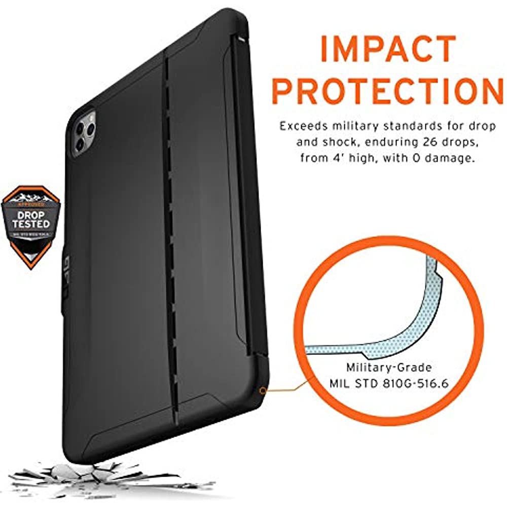 UAG iPad Pro 11-inch (2nd Gen, 2020) Case Scout [Black] Slim Protective Cover