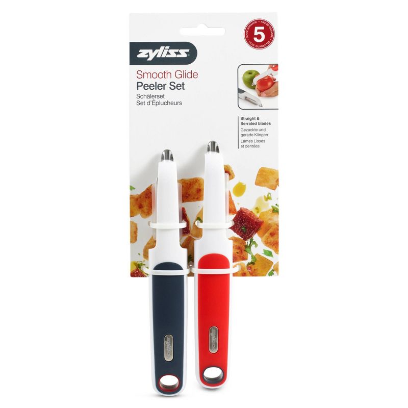 ZYLISS 2pc Smooth Glide Peeler Set
