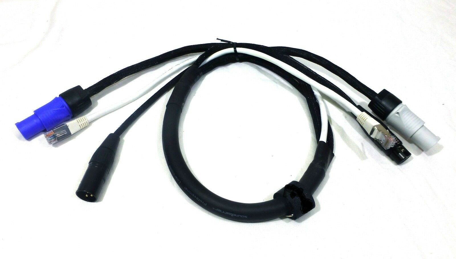 (LSE1)3.3 Ft(1M) Siamese Power, Audio & Data Combo Cable.(For Powered Speakers).