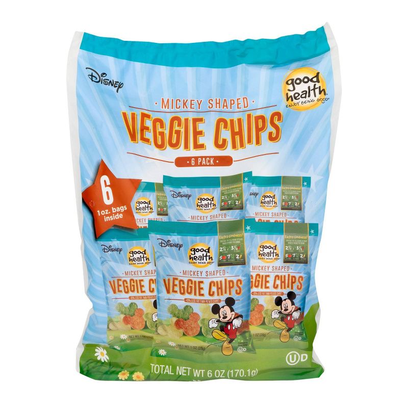 Good Health Disney Mickey Shaped Veggie Chips - 6oz - 6ct