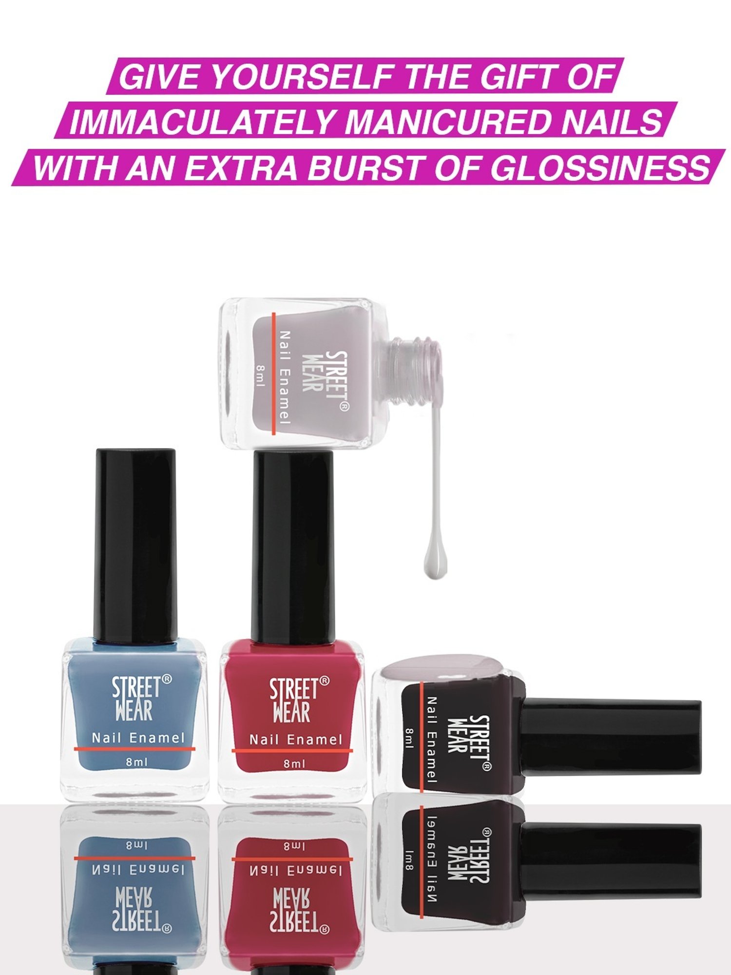 Street Wear Gloss Nail Enamel Rosy Pink - 8 ml