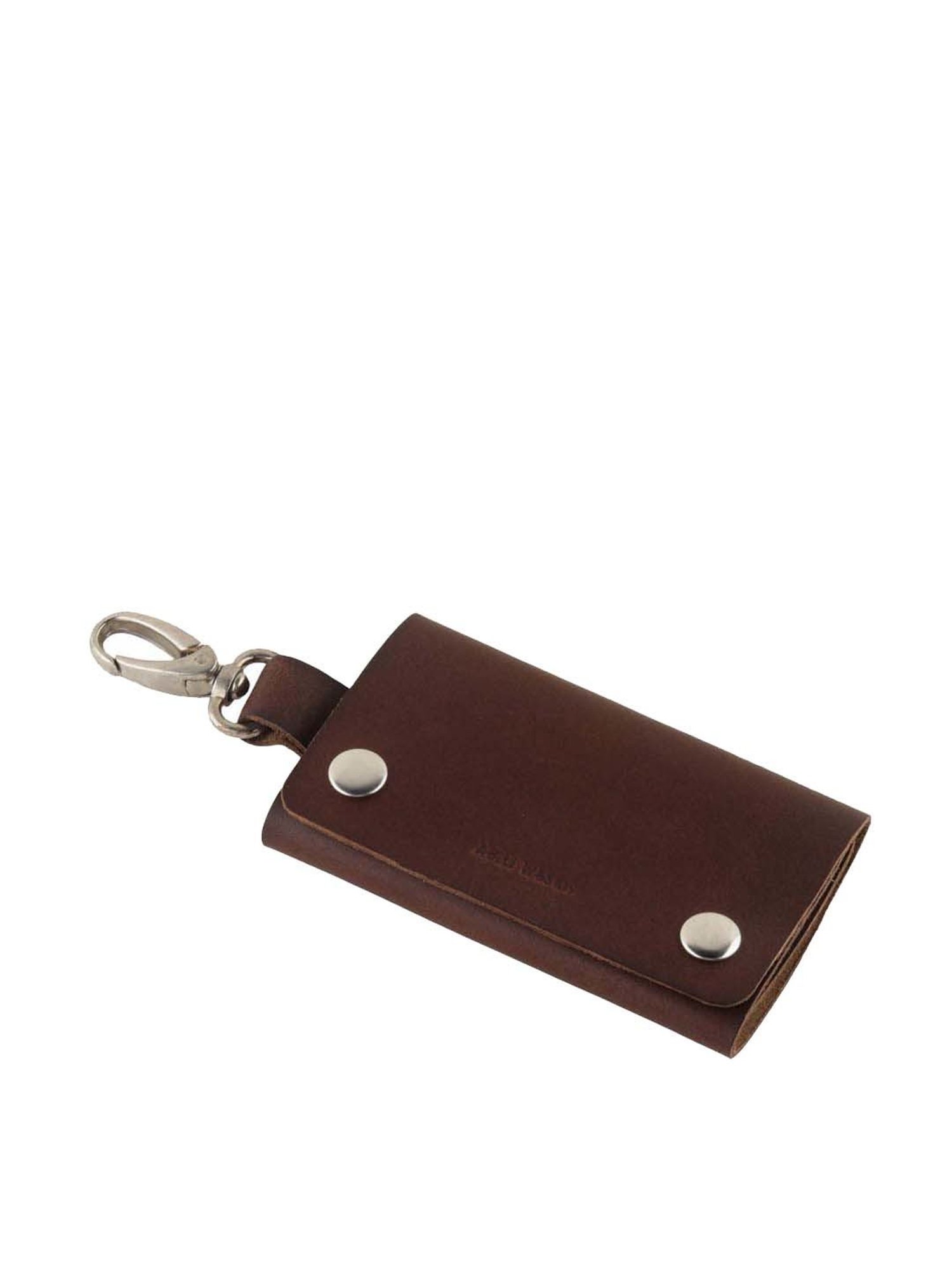 SASSORA Sliver Leather Keychain Key Ring Holders Anniversary Gift, Birthday Gift - Pack of 2