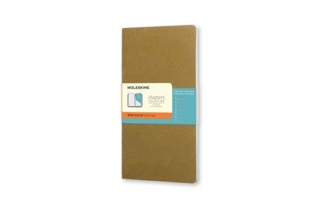 Moleskine Chapters Journal, Slim Large, Ruled, Tawny Olive Cover (Journal)