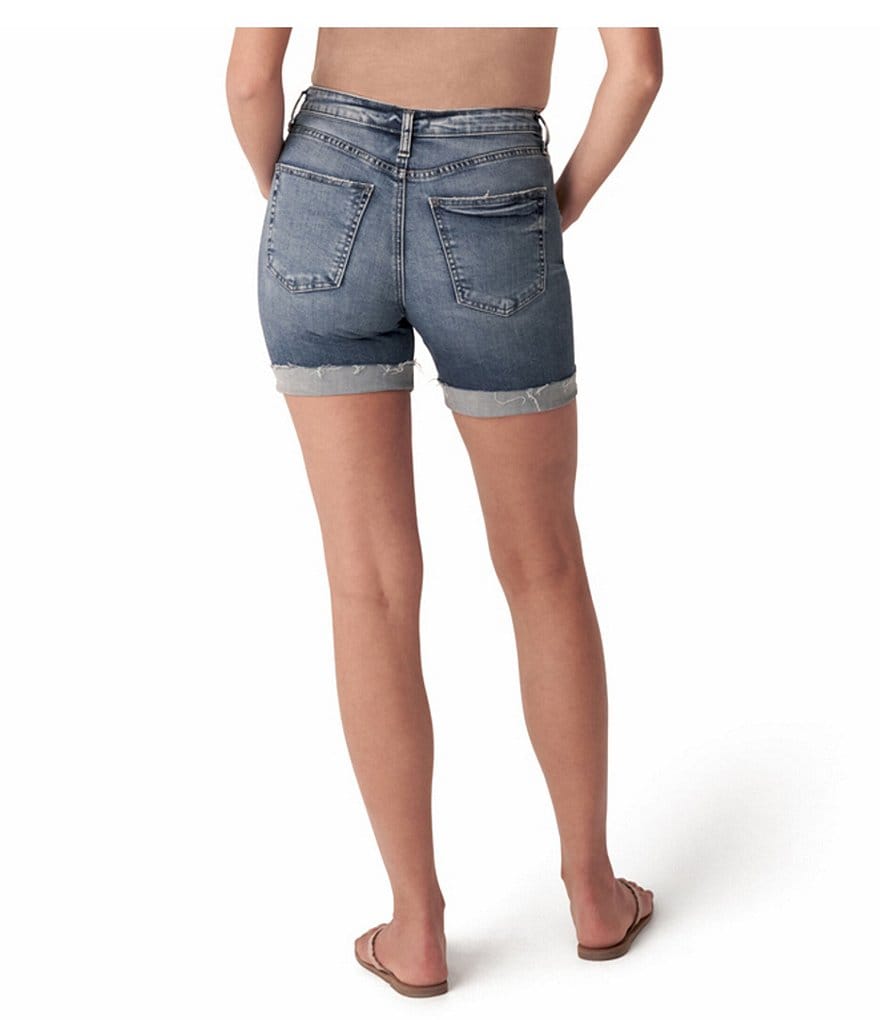 Silver Jeans Co. Sure Thing Rolled Cuff Mid Length Shorts