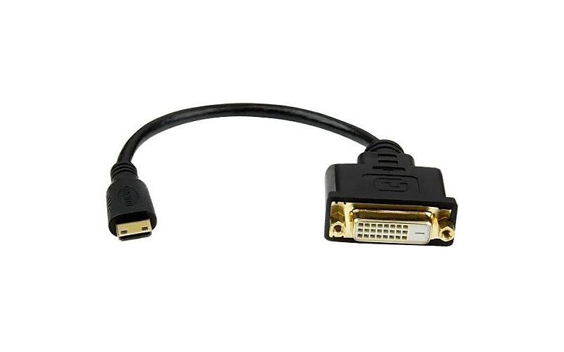 StarTech Mini HDMI to DVI-D adapter M/F - 8in HDCDVIMF8IN