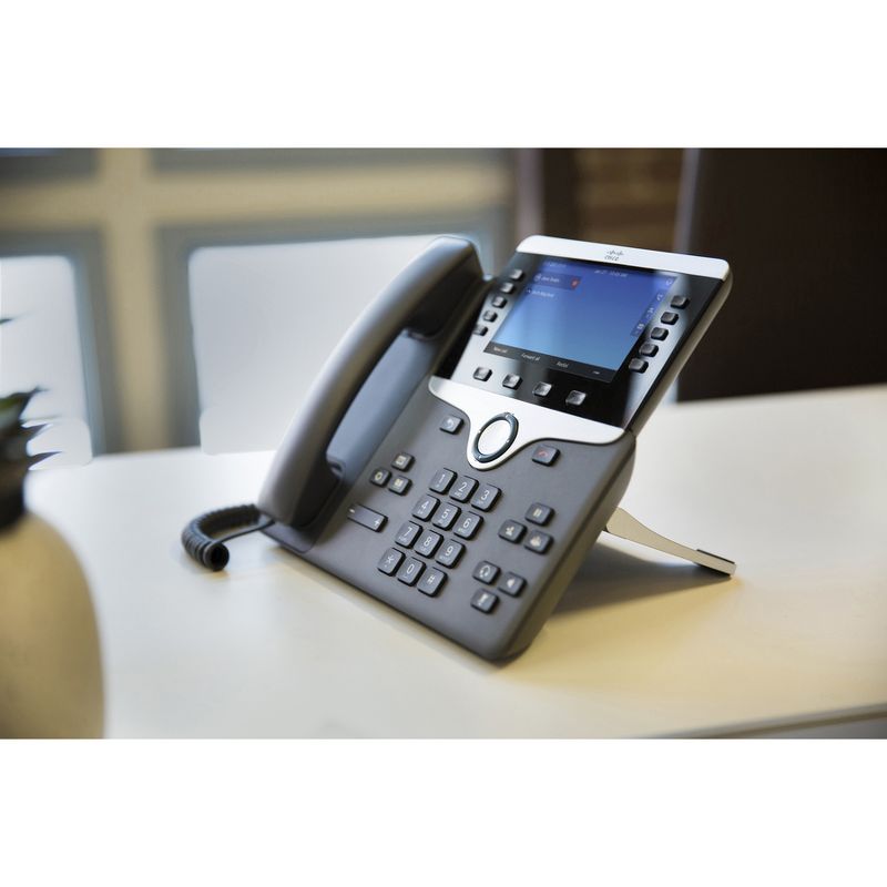 Cisco 8841 IP Phone - Corded - Wall Mountable - Charcoal - 5 x Total Line - VoIP - Caller ID