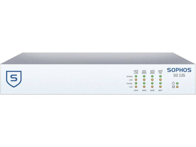 Sophos SG1DTCHUS SG 135 Rev.2 Firewall with US Power Cord (Appliance Only)