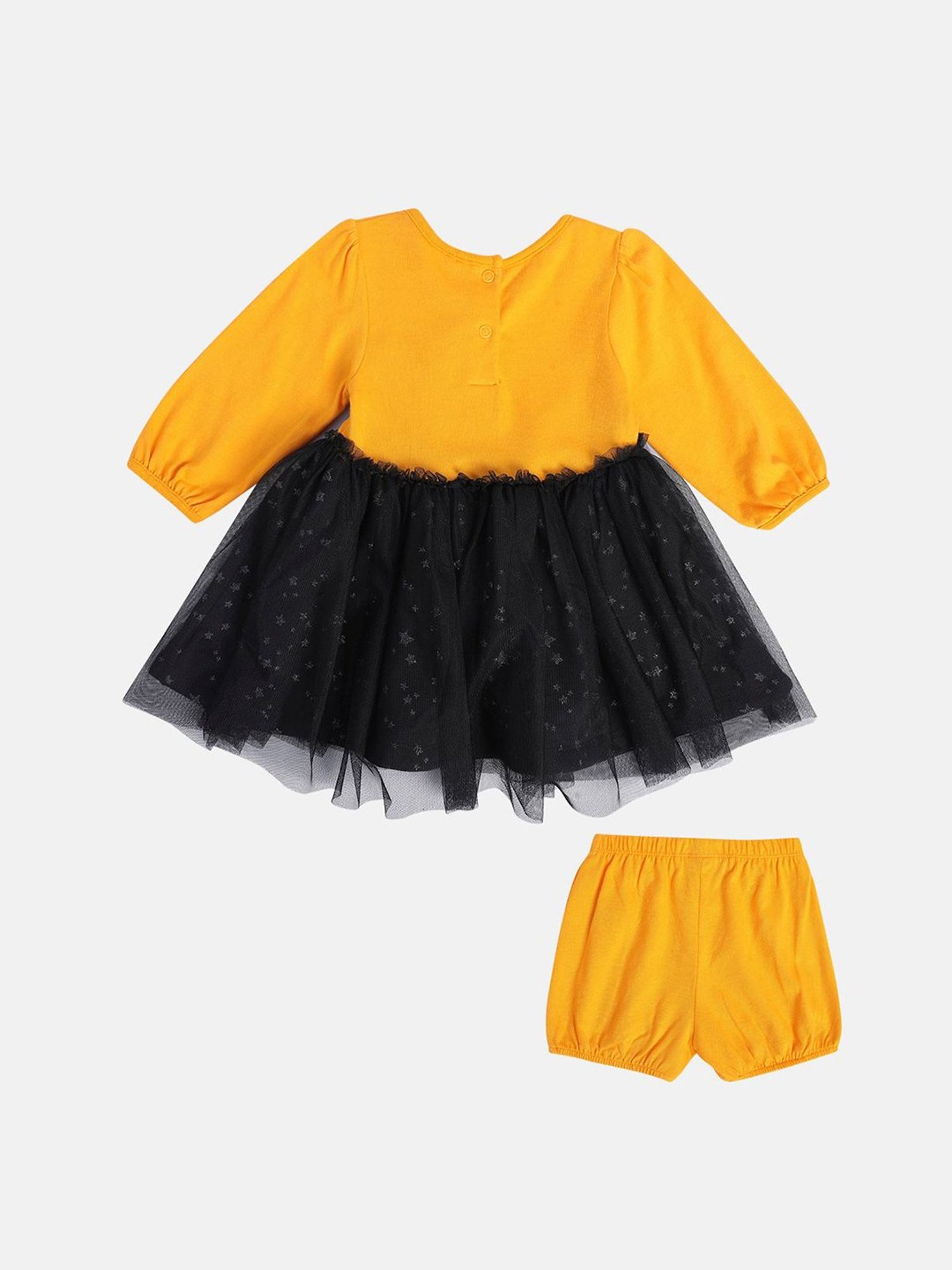 Nauti Nati Kids Blue Embroidered Dress