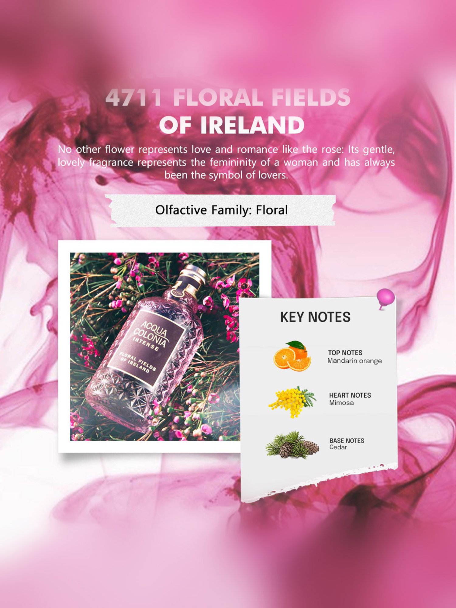 4711 Acqua Colonia Intense Floral Fields Of Ireland Eau de Cologne - 170 ml