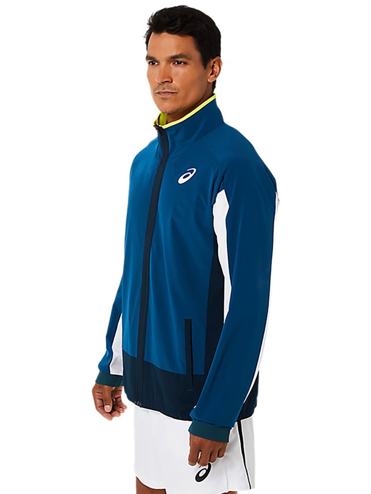 Asics Marine Blue Match Full Sleeves Jacket