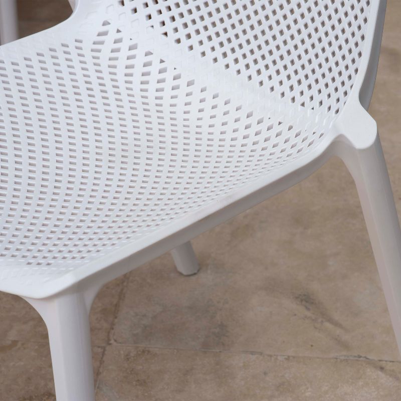 9pc Valencia Rectangular Extendable Eucalyptus/Teak Finish Patio Dining Set - Amazonia