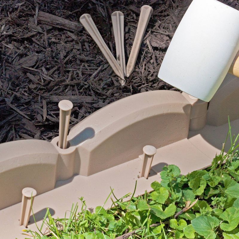 3.5" Resin Emsco Trim Free Lawn Edging - Sand