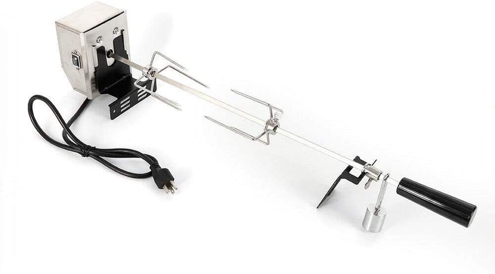 TFCFL Electric barbecue grill motor rod, universal barbecue grill replacement barbecue kit, 110V 4W, suitable for families, resorts