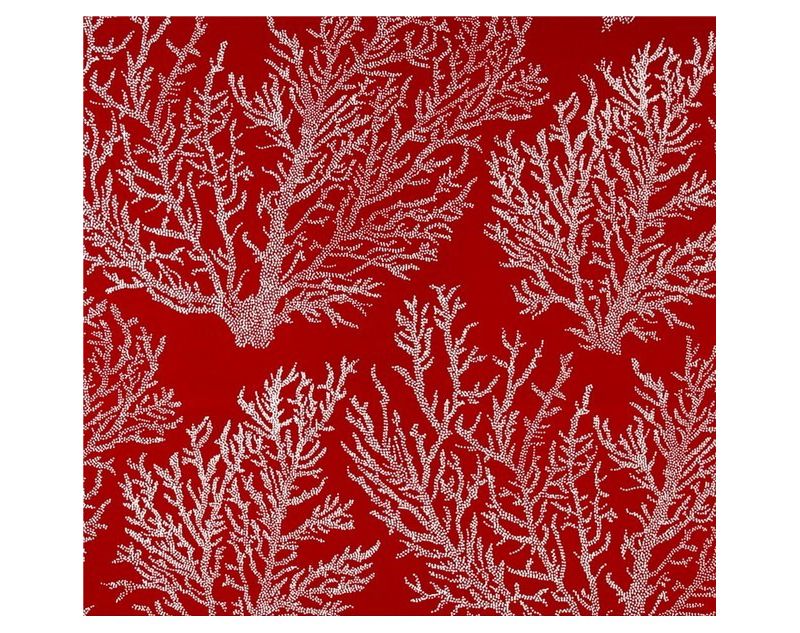 Outdoor Bean Filled Pouf/Ottoman In Seacoral Red - Jordan Manufacturing