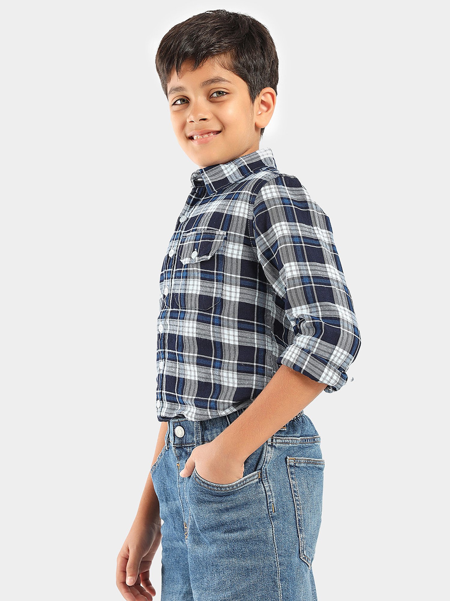 LilPicks Kids Multicolor Checks Shirt