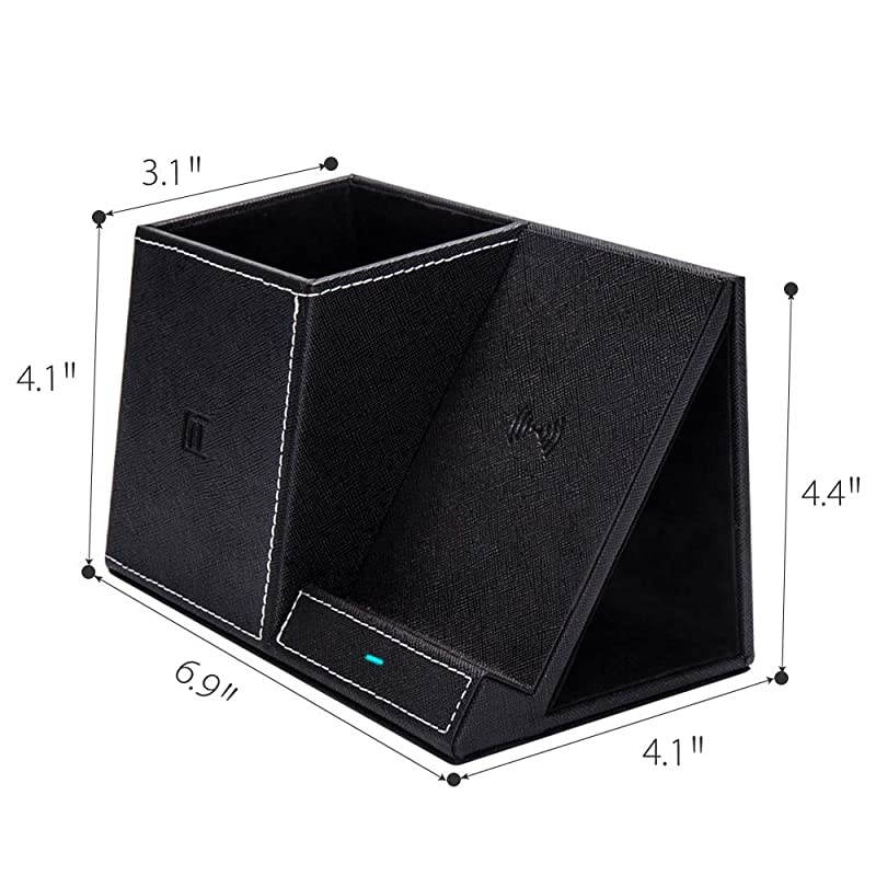 Charger Pen Holder Desk Stand Organizer10W Fast Charger Desk Accessories for iPhone SE 20201111 Pro11 Pro MaxXs MAXXRXSX8Galaxy S20Note 10S10 Plus