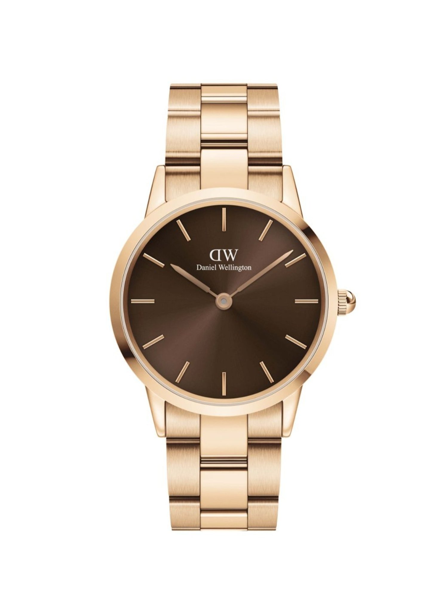 Daniel Wellington Iconic Unisex Brown Round Dial Analog Watch - DW00100461K