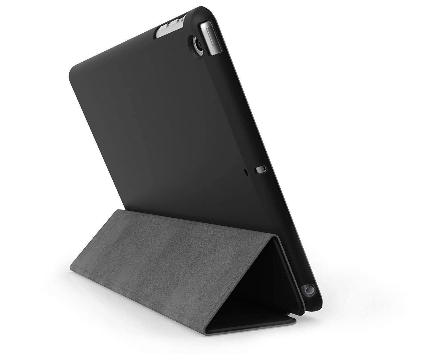 KHOMO - iPad 2 3 and 4 Generation Case - DUAL Series - Super Slim Black Cover with Rubberized back and Smart Auto Wake Sleep Feature for Apple iPad 2, 3rd and 4th.
