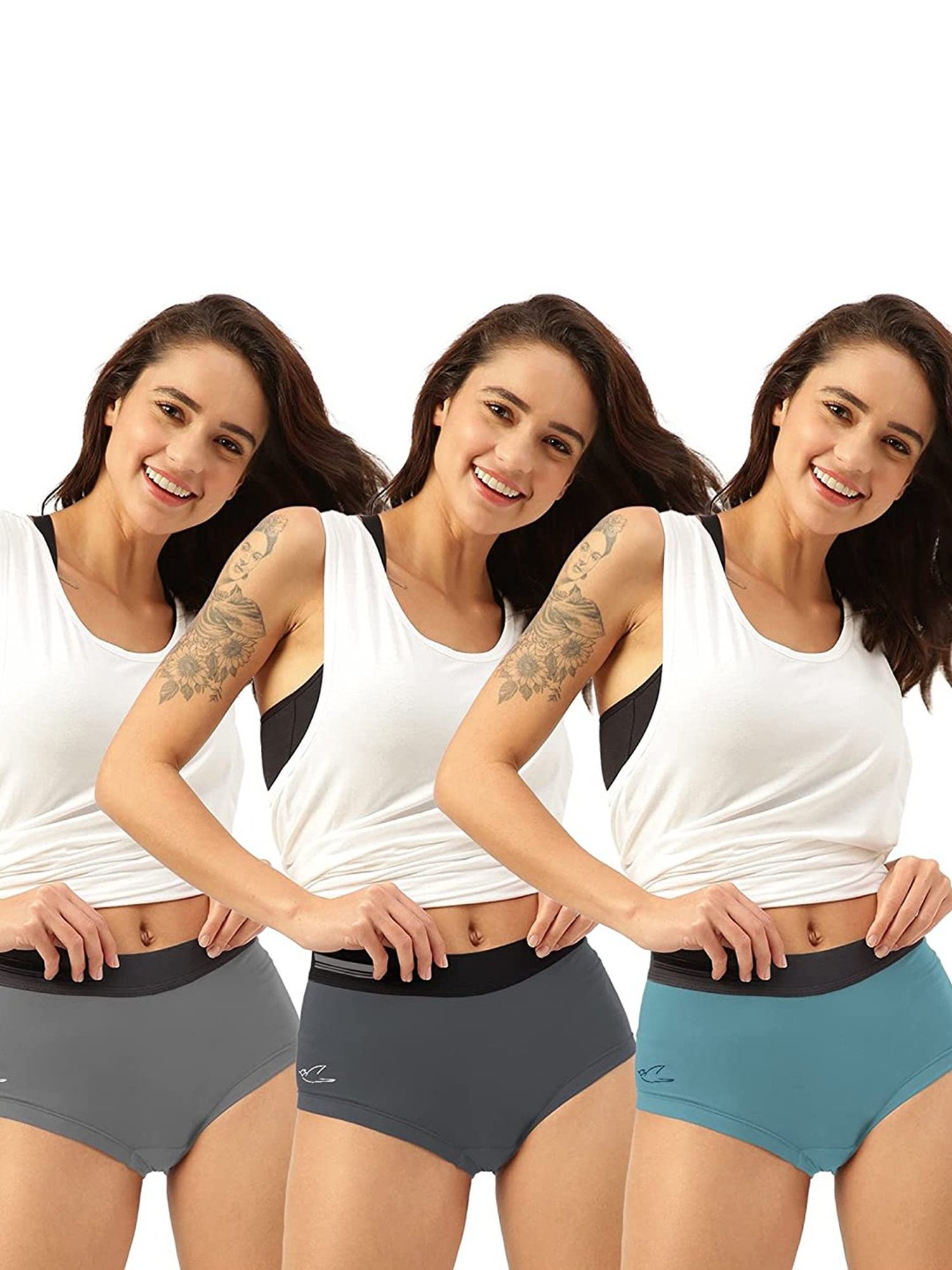 Freecultr Multicolor Hipster Panty - Pack of 3