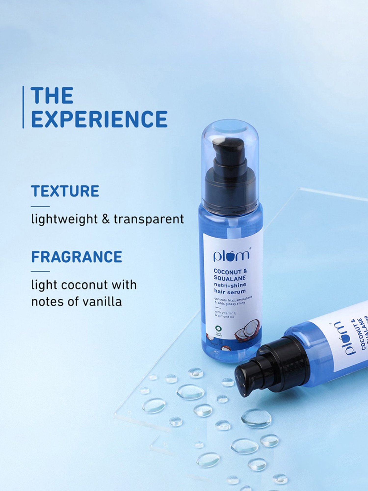 Plum Coconut & Squalane Nutri-Shine Hair Serum - 75 ml