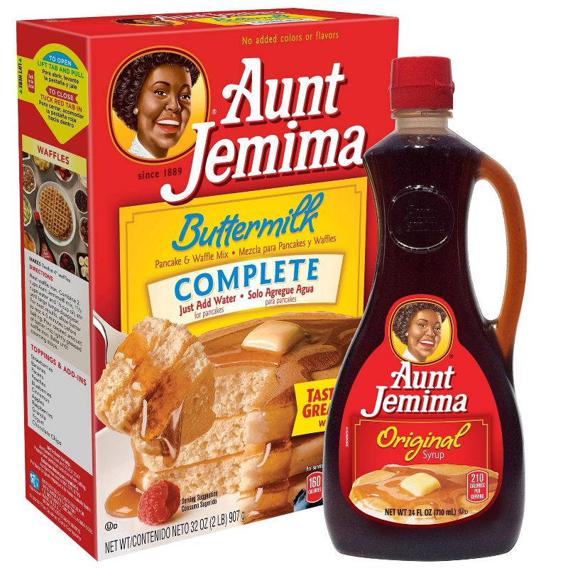Aunt Jemima Buttermilk Pancake & Waffle Mix and Syrup Bundle