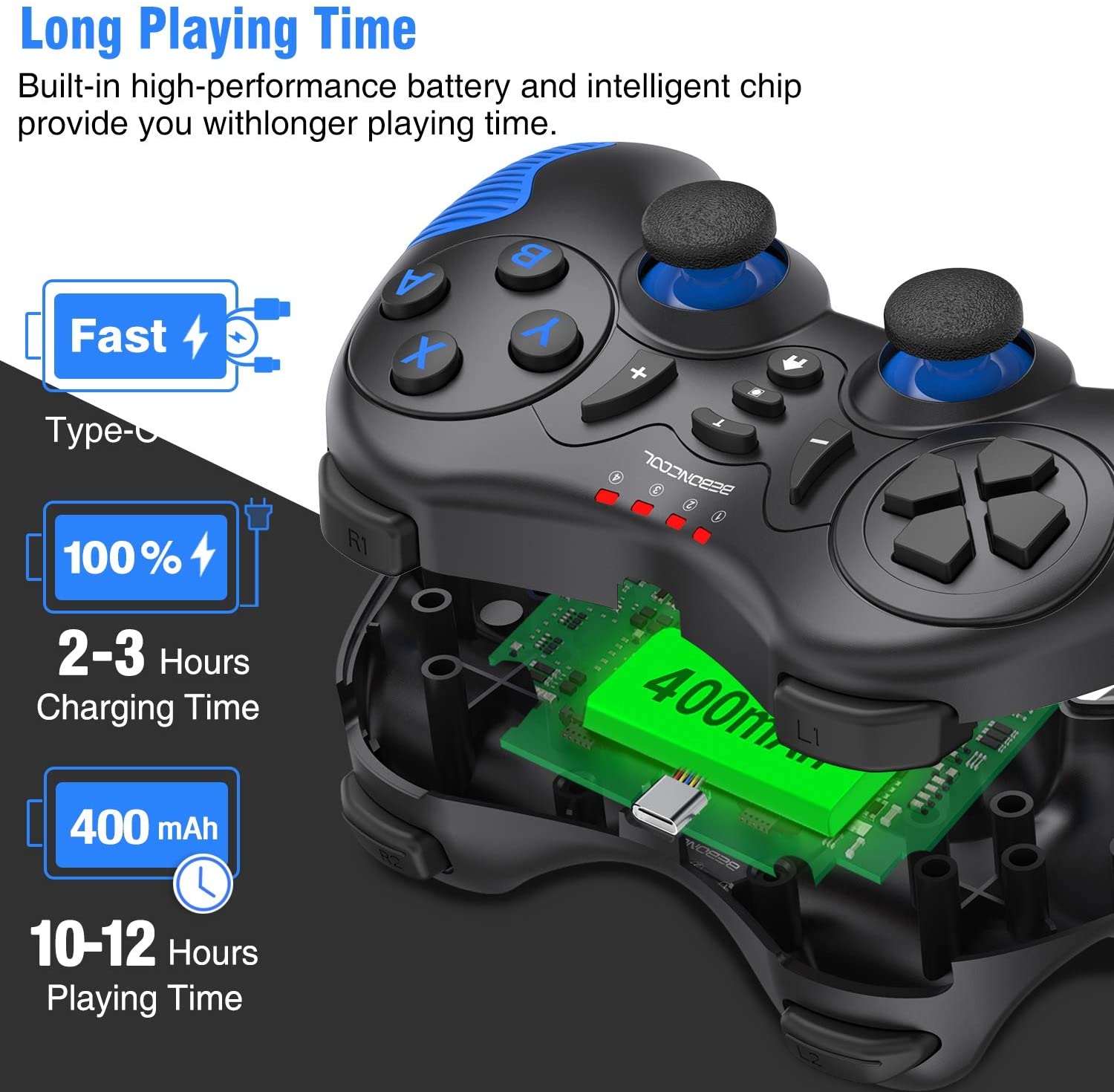 BEBONCOOL Wireless Controller for Switch/Switch Lite with Turbo Button, Upgraded Version Pro Controller Remote with 6-Axis Gyro/Dual Shock/Screenshot