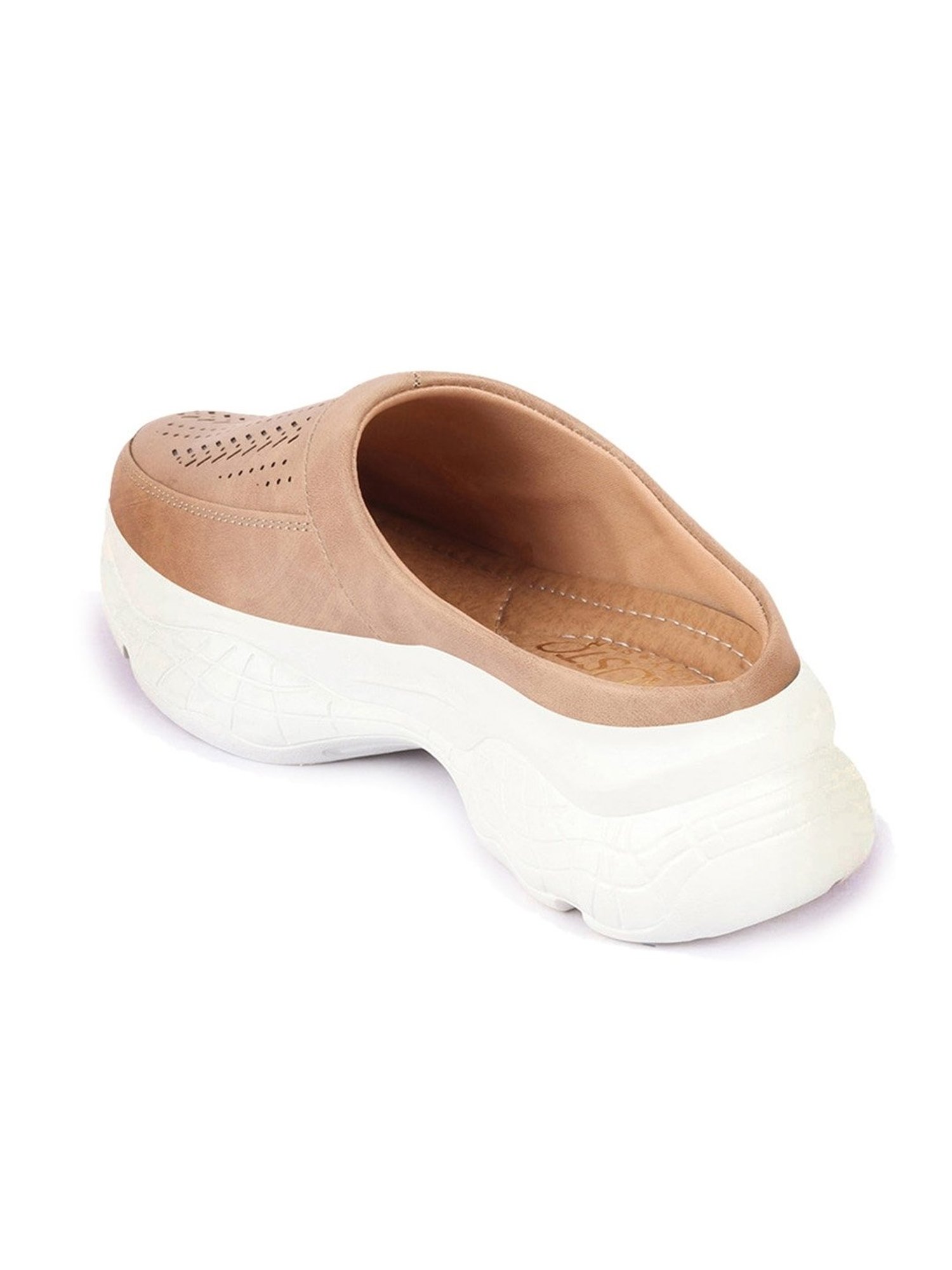 Fausto Women's Beige Mule Shoes