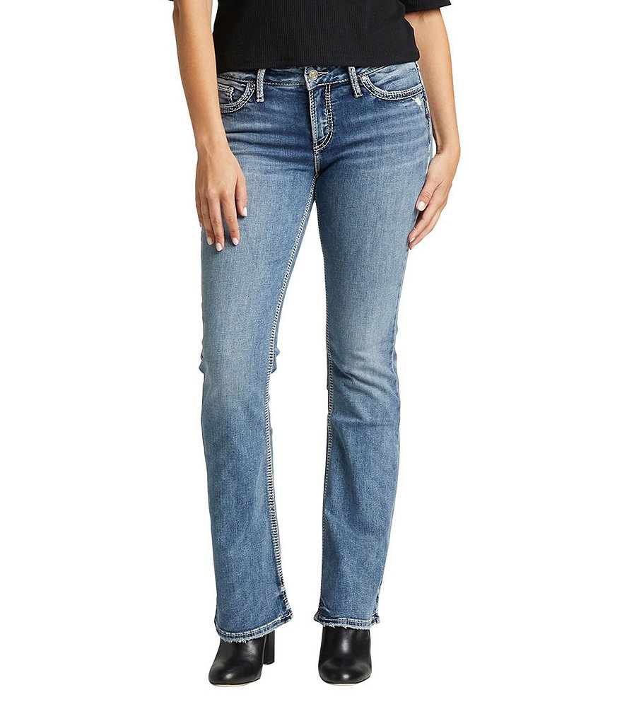 Silver Jeans Co. Elyse Mid Rise Bootcut Jeans