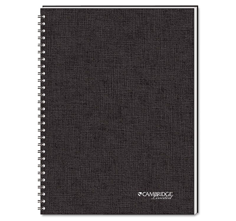 Cambridge Side Bound Guided Business Notebook QuickNotes 8 x 5 White 80 Sheets 06096