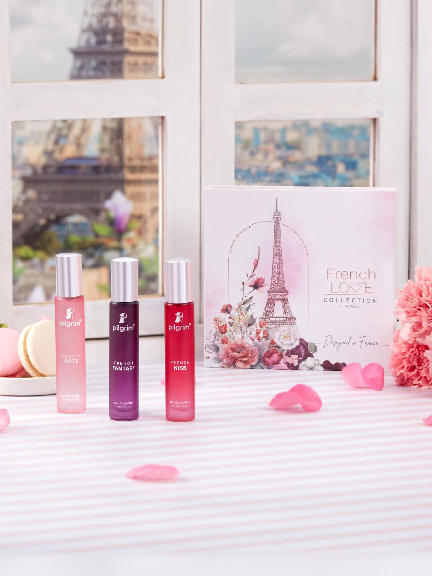 PILGRIM French Love Collection Eau de Parfum Gift Set for Women