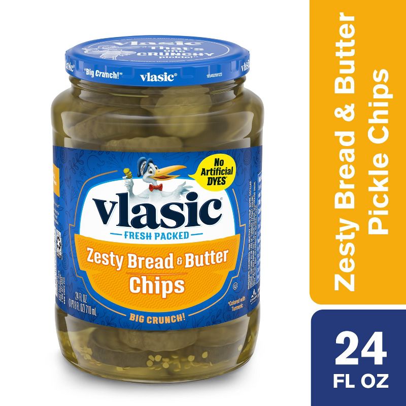 Vlasic Zesty Bread & Butter Pickle Chips - 24oz