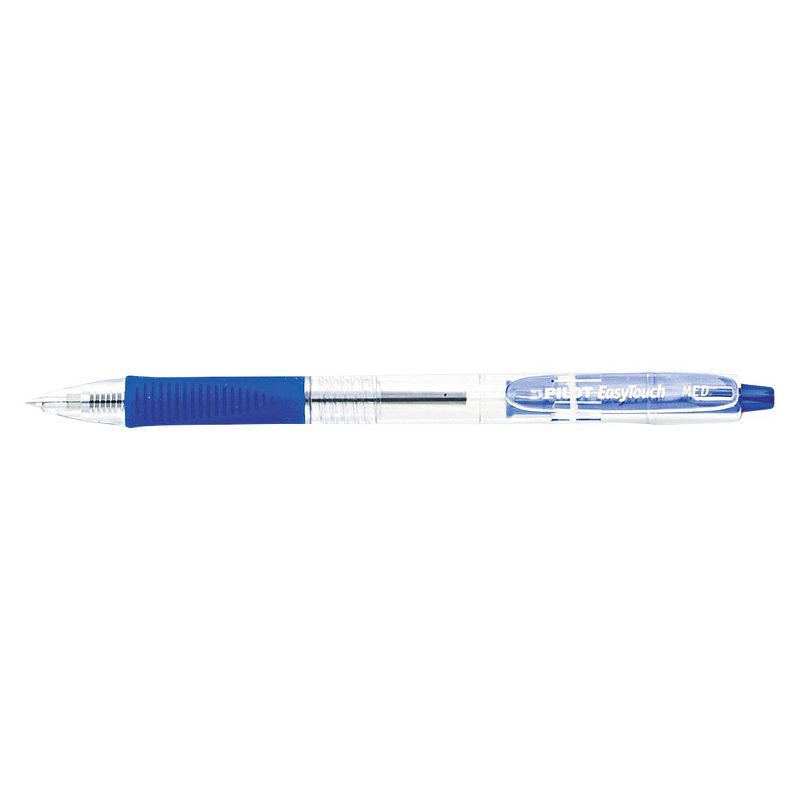Pilot 12ct EasyTouch Retractable Ballpoint Pen Medium Point 1.0mm Blue