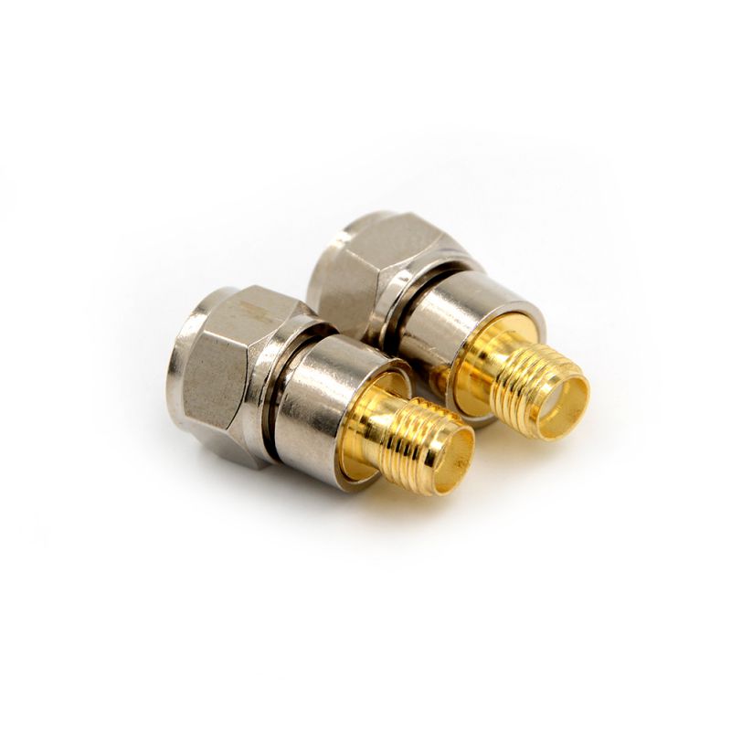 SMA Female Jack To F Male Plug RF Coaxial Adapter Connector Straight