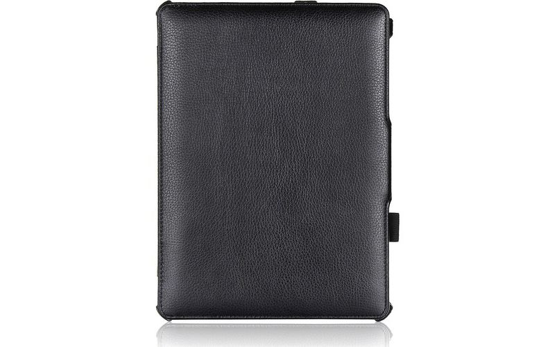 Amzer Carrying Case (Portfolio) for 10.5" Tablet - Black - Scratch Resistant - Vegan Leather, MicroFiber - Textured - Hand Strap