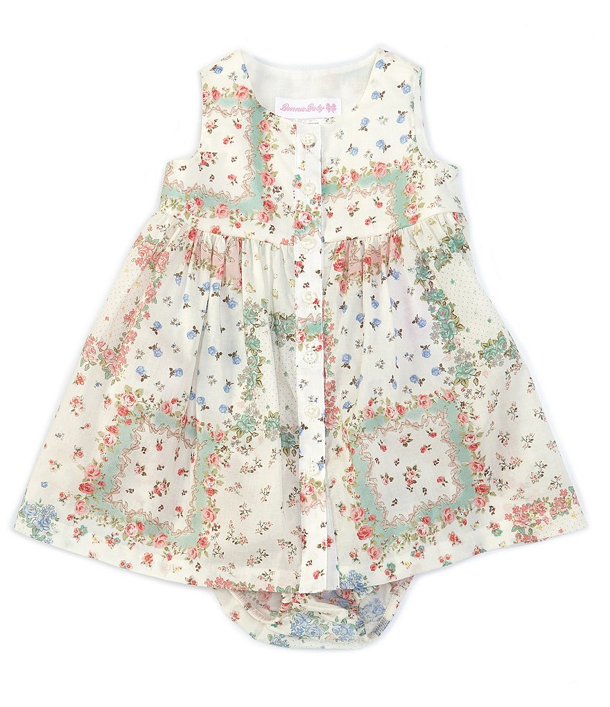 Bonnie Jean Baby Girls Newborn-24 Months Patchwork-Printed A-Line Dress