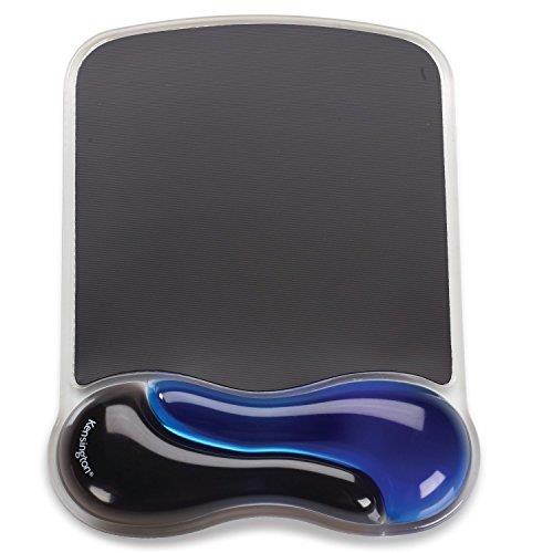 Kensington Duo Gel Wave Mouse Pad Wrist Rest, Blue 62401