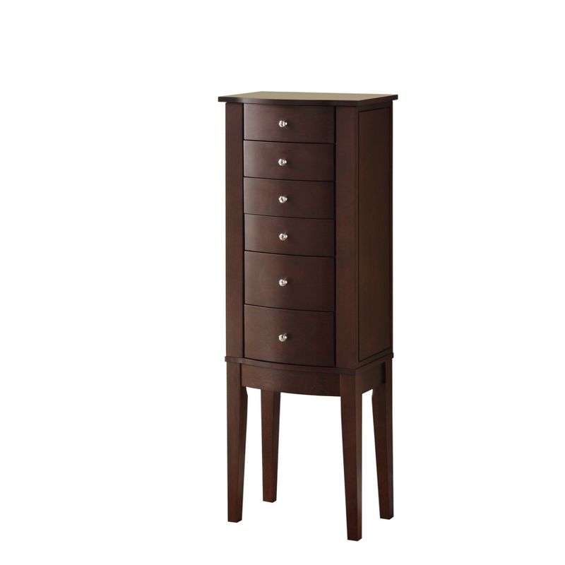 Francesca Jewelry Armoire Merlot Brown - Powell Company