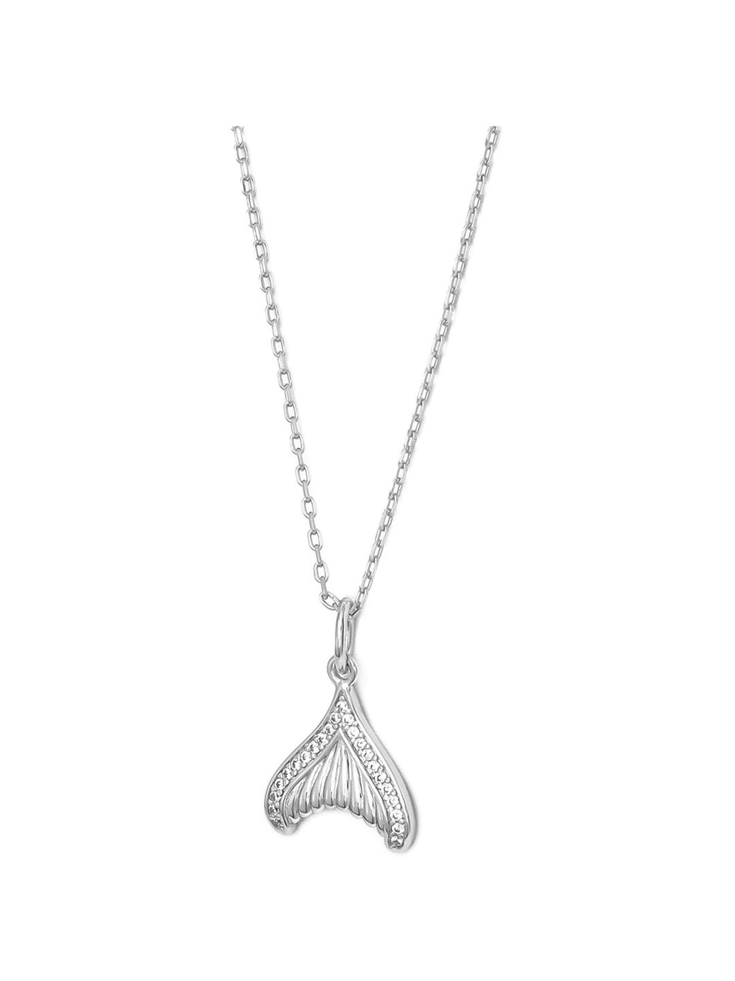 Silberry 92.5 Sterling Silver Mermaid's Tail Pendant with Chain