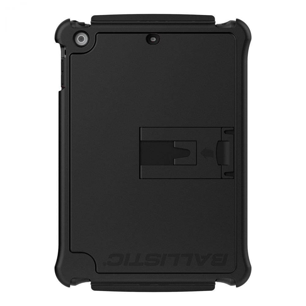 Ballistic Tough Jacket Case with Video Stand for 1st Generation iPad Air Released 2013 Models A1474/A1475/A1476, - Black