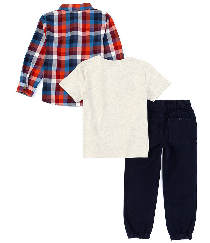 Kinetic by Class Club Little Boys 2T-7 Short-Sleeve Play Hard Performance Tee and Shorts Set