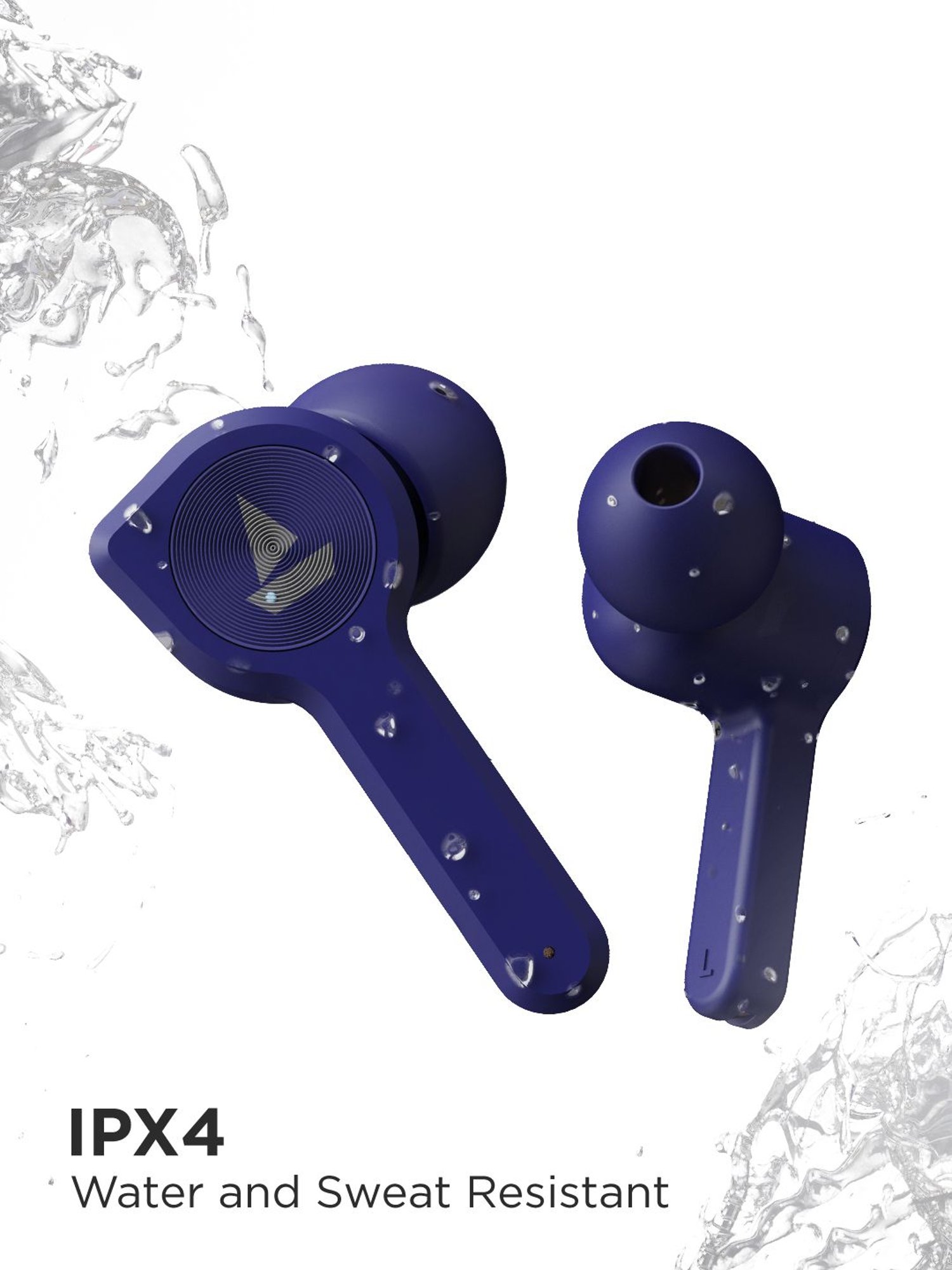 boAt Airdopes 402 True Wireless Earbuds with IPX4 Water Resistance (Bold Blue)