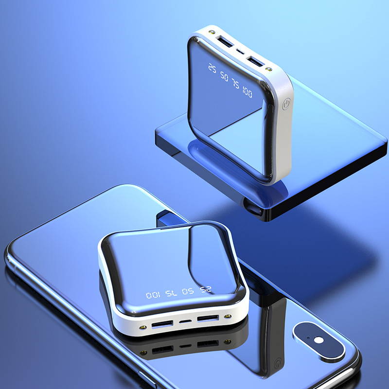 6000 Mah Mobile Power Battery Pack Mobile Power Bank With Dual USB and LED Lighting Mini Power Bank