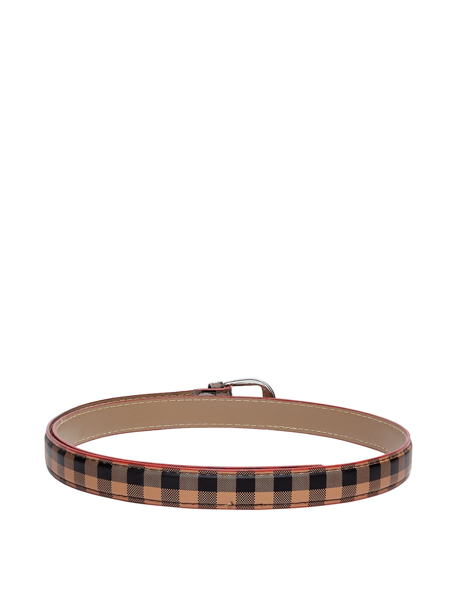 Apsis Brown PU Waist Belt for Women