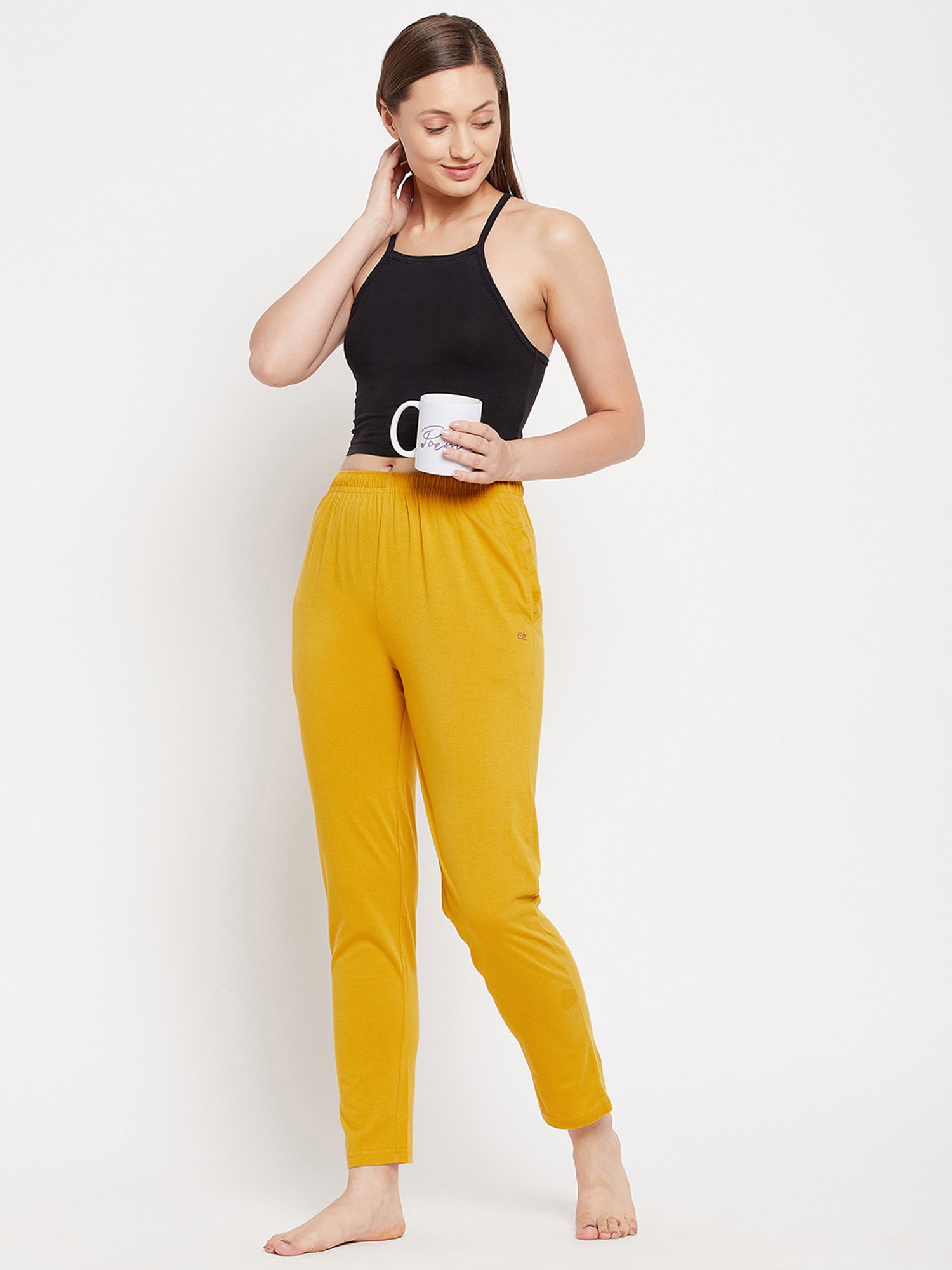 Okane Yellow Full Length Lounge Pants