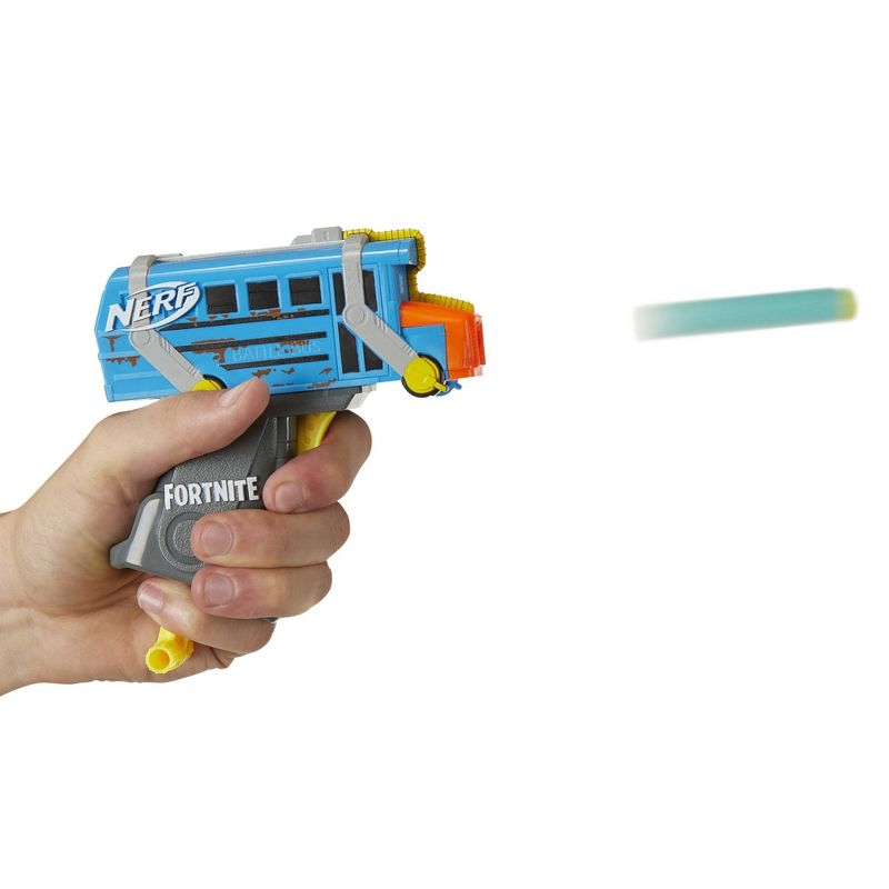 NERF Fortnite Micro Battle Bus Nerf MicroShots Dart-Firing Toy Blaster