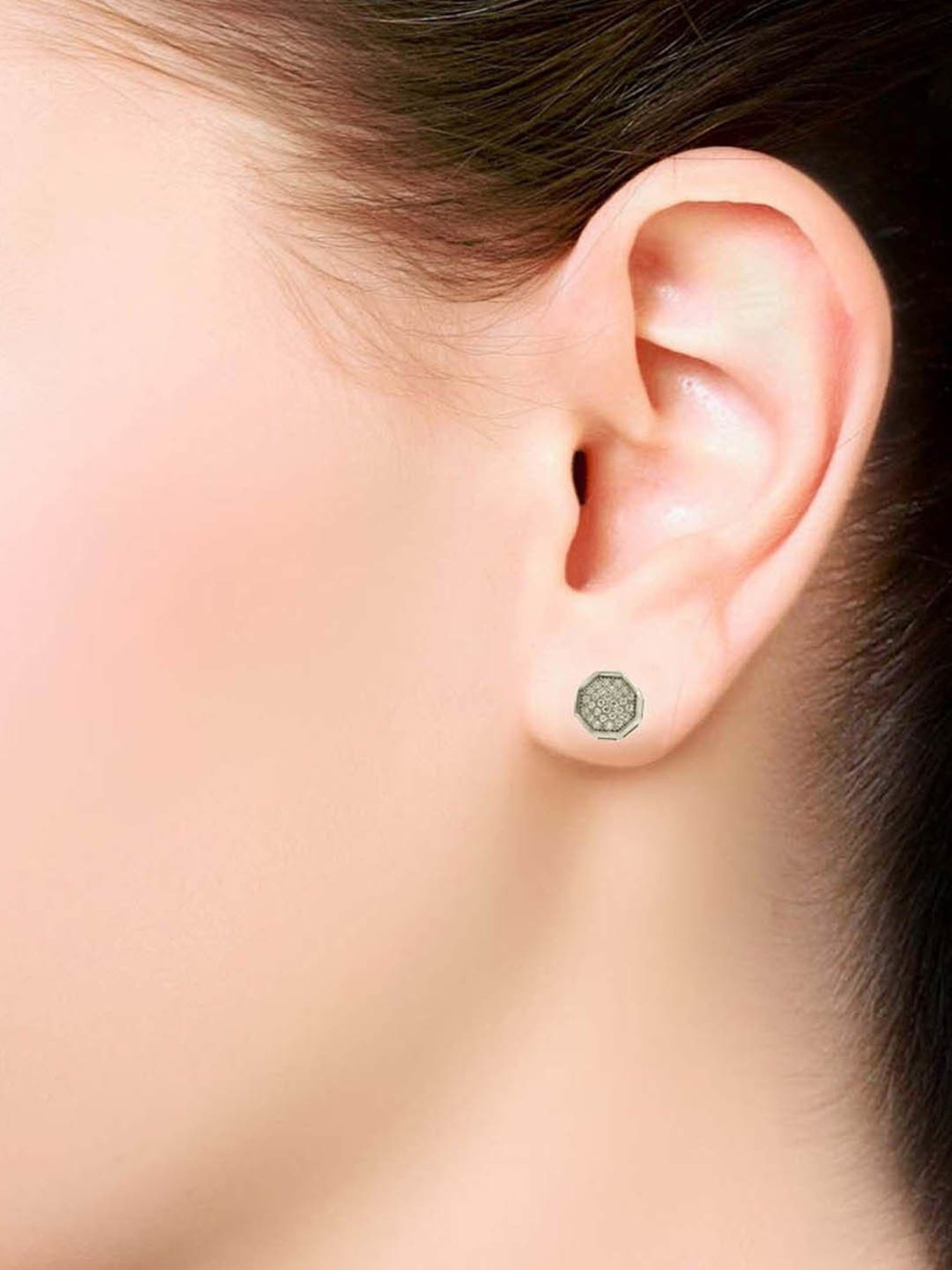 The Real Effect London Classic Collection 800 Silver Earrings for Women