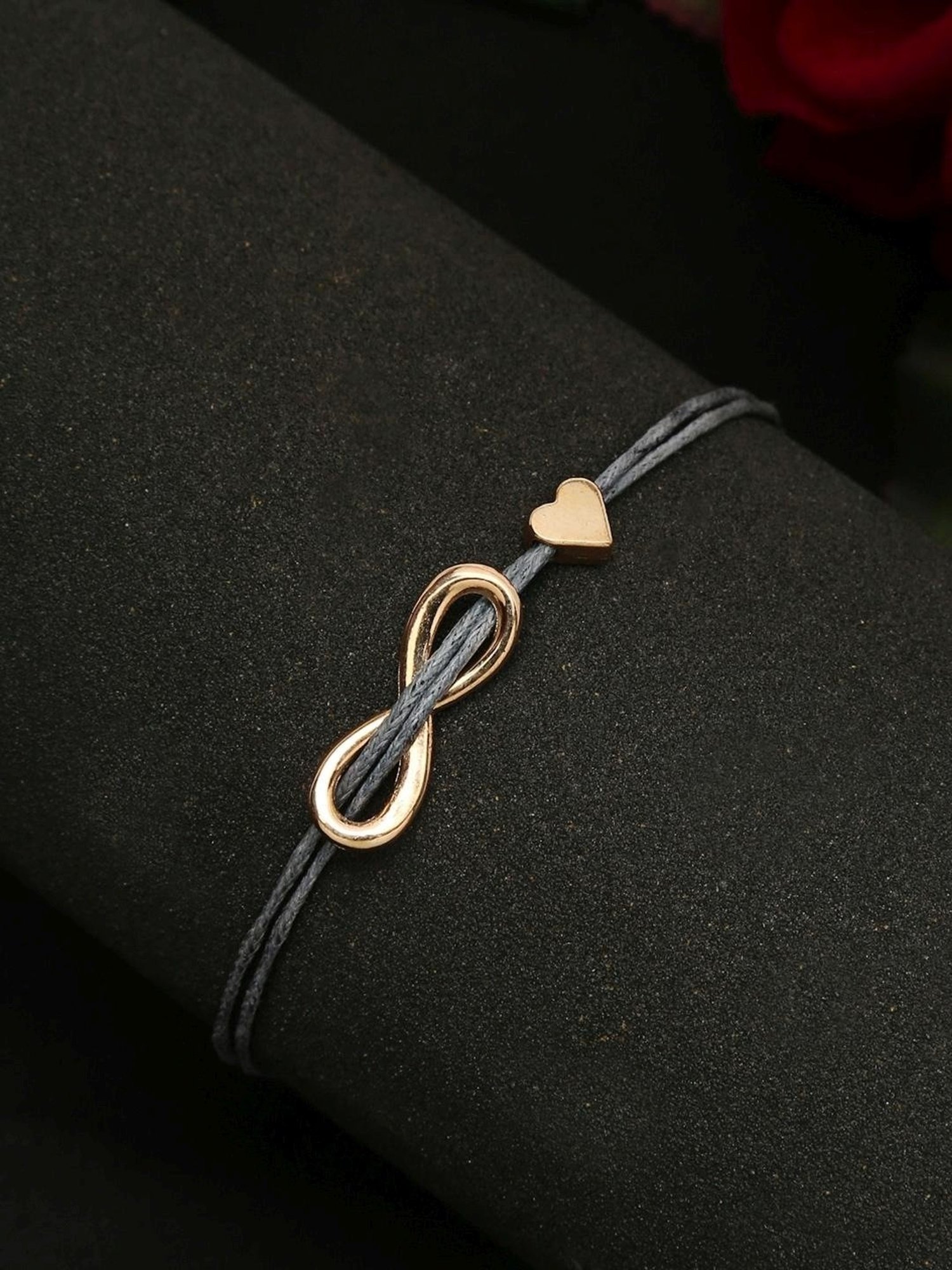 YouBella Women Grey Gold-Plated Flexible fit Bracelet