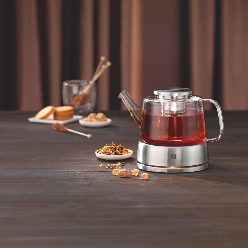 Bonjour Round Glass Teapot with Flavor Lock Infuser (34 oz)