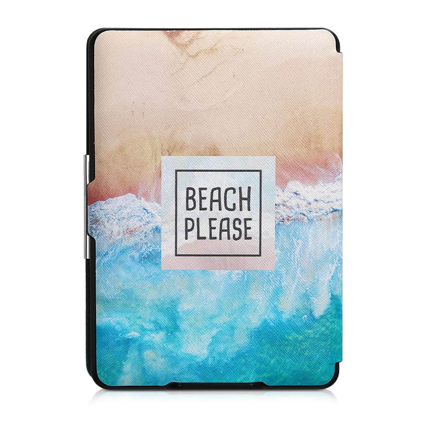 Case Compatible with Amazon Kindle Paperwhite - PU e-Reader Cover - Beach Please